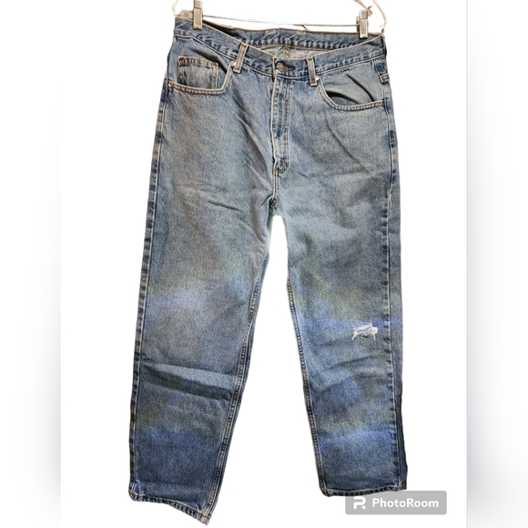 Mens Blue Jeans Light Wash 100% Cotton 14946 Members Mark Size 34X30 - Picture 1 of 3